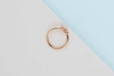 Petit Garden Ring - Rose Gold & Diamonds - Size 53