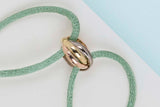 Trinity Cord Bracelet - Yellow/Rose/White Gold - Pouch & P