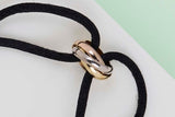 Trinity Cord Bracelet - Yellow/Rose/White Gold - Pouch & P