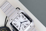 Santos Medium 'White Roman Dial'