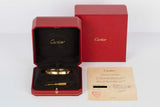 Love Bracelet - Yellow Gold - Size 18 - B&P