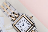 Panthère Small 'Steel & Yellow Gold - White Roman Dial'