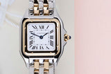 Panthère Small 'Steel & Yellow Gold - White Roman Dial'