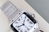 Santos Medium 'White Roman Dial'