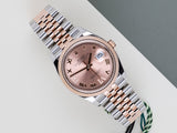 Datejust 36 'Steel / Rosegold - Pink Diamond VI/IX Dial - Jubilee'