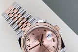Datejust 36 'Steel / Rosegold - Pink Diamond VI/IX Dial - Jubilee'