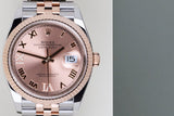 Datejust 36 'Steel / Rosegold - Pink Diamond VI/IX Dial - Jubilee'