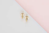 T1 Hoop Earrings - Yellow Gold - B