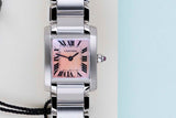Tank Francaise Small 'Pink Mother Of Pearl Dial'