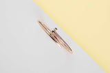 Juste Un Clou Bracelet - Rose Gold - Size 17 - B&P