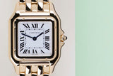 Panthere Medium 'Yellow Gold - White Roman Dial'