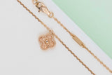 Sweet Alhambra Necklace - Rose Gold - 43 CM