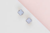 Sweet Alhambra Earrings - White Gold & Mother of Pearl