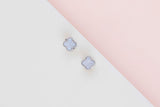 Sweet Alhambra Earrings - White Gold & Mother of Pearl
