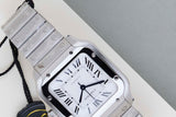 Santos Medium 'White Roman Dial'