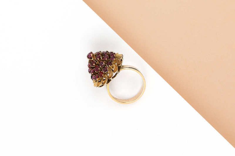 14 ct. Yellow Gold Ring - Garnet