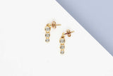 18 CT. Yellow Gold Earrings - Diamond