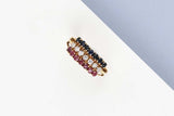 18 CT. Yellow Gold Ring - Ruby - Sapphire