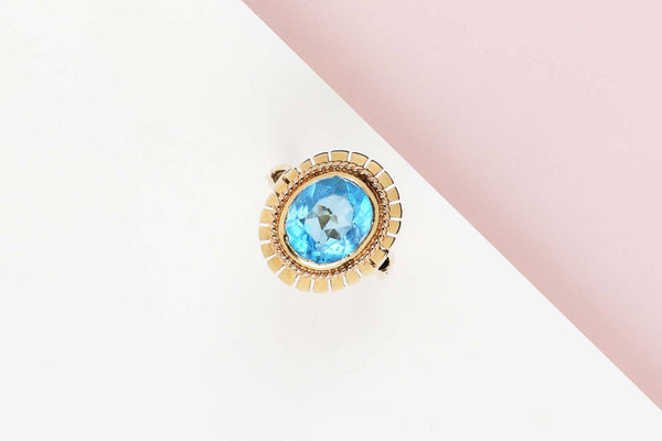 18 CT. Yellow Gold Ring - Apatite