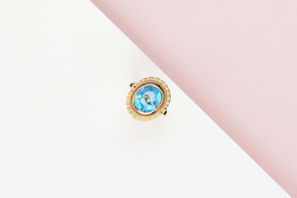 18 CT. Yellow Gold Ring - Apatite