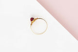 18 CT. Yellow Gold Ring - Ruby