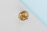 14 ct. Yellow Gold Ring - Citrine - Size 54