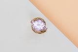 14 ct. Yellow Gold Ring - Amethyst - Size 54