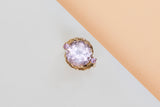 14 ct. Yellow Gold Ring - Amethyst - Size 54