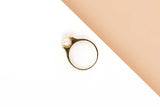 18ct. Yellow Gold Ring - Pearl