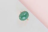 18 ct. Yellow Gold - Aventurine - Size 55