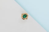 18 ct. Yellow Gold - Synthetic Tourmaline - Size 57
