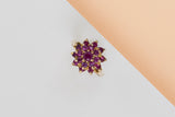 9 ct. Yellow Gold Ring - Ruby - Size 52