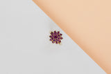 9 ct. Yellow Gold Ring - Ruby - Size 52