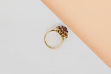 9 ct. Yellow Gold Ring - Ruby - Size 52