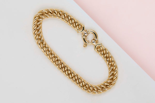 18ct. Yellow Gold Bracelet - 19.5CM
