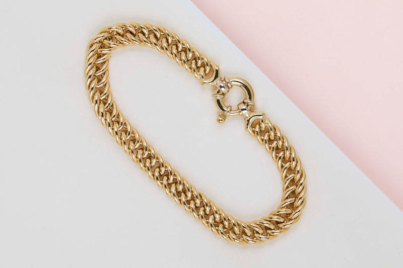 18ct. Yellow Gold Bracelet - 19.5CM