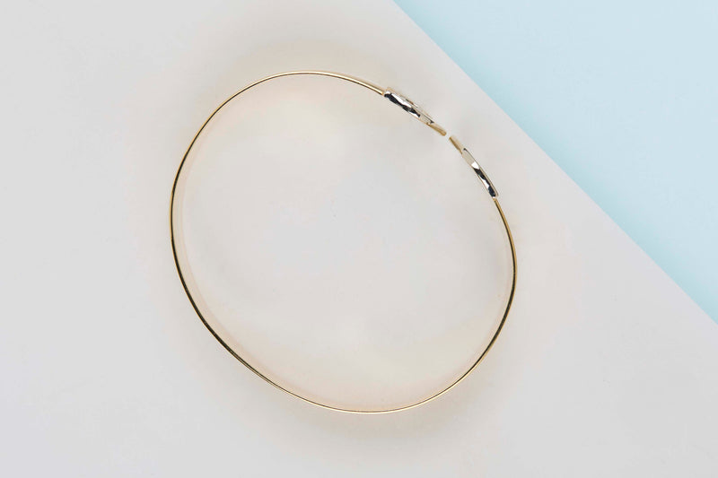 18ct. Yellow,White and Rose Gold Bracelet - 17CM
