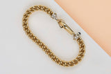 18ct. Yellow Gold Bracelet - Sapphire - 20CM