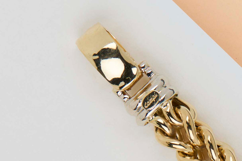 18ct. Yellow Gold Bracelet - Sapphire - 20CM