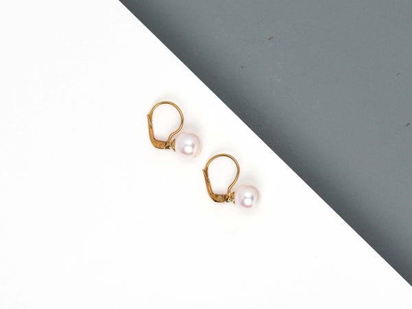 18ct. Yellow Gold Earrings With Pearls