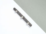 14 ct. White Gold Brooch - Diamonds - Pearls