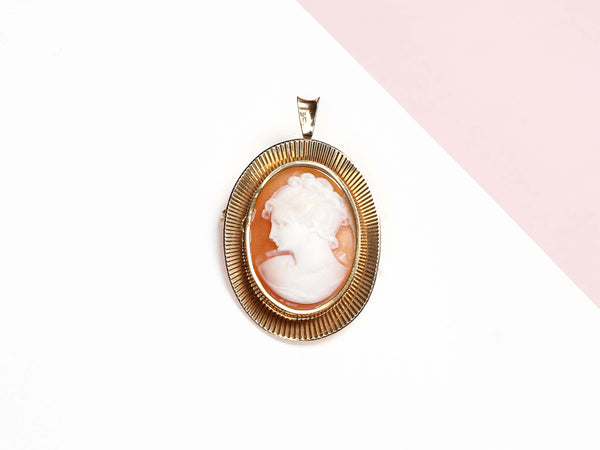 18 ct. Yellow Gold Brooch - Cameo