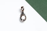 18 ct. White Gold Pendant - Zirkonia