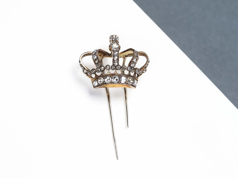 18 ct. Yellow Gold Pin - Diamonds