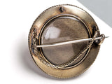 9 ct. Yellow Gold Brooch - Turquoise